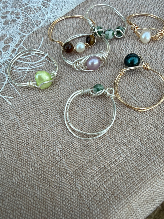 Wire Wrapped Rings